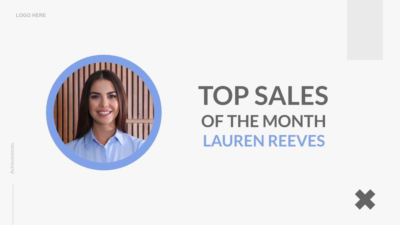 Employee Rewards digital signage template preview